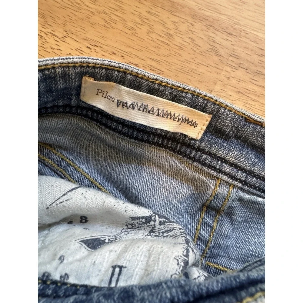 Pilcro‎ Shorts Denim Jean Distressed 36 XL 16 Women Mid Rise Boyfriend